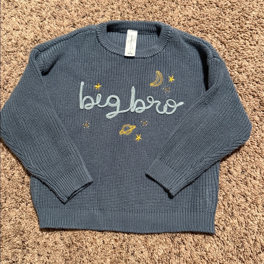 Big Bro chunky Knit Sweater - 4T